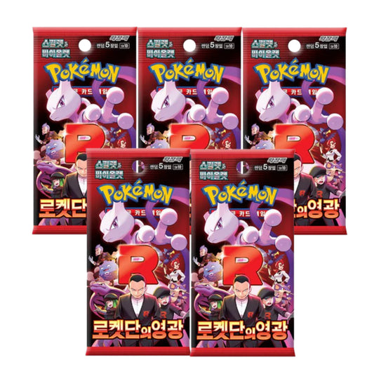 Pack 5 sobres Team Rocket Coreano